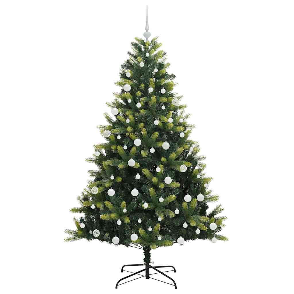 Umjetno savitljivo božićno drvce s 300 LED dioda Zelena 180 cm