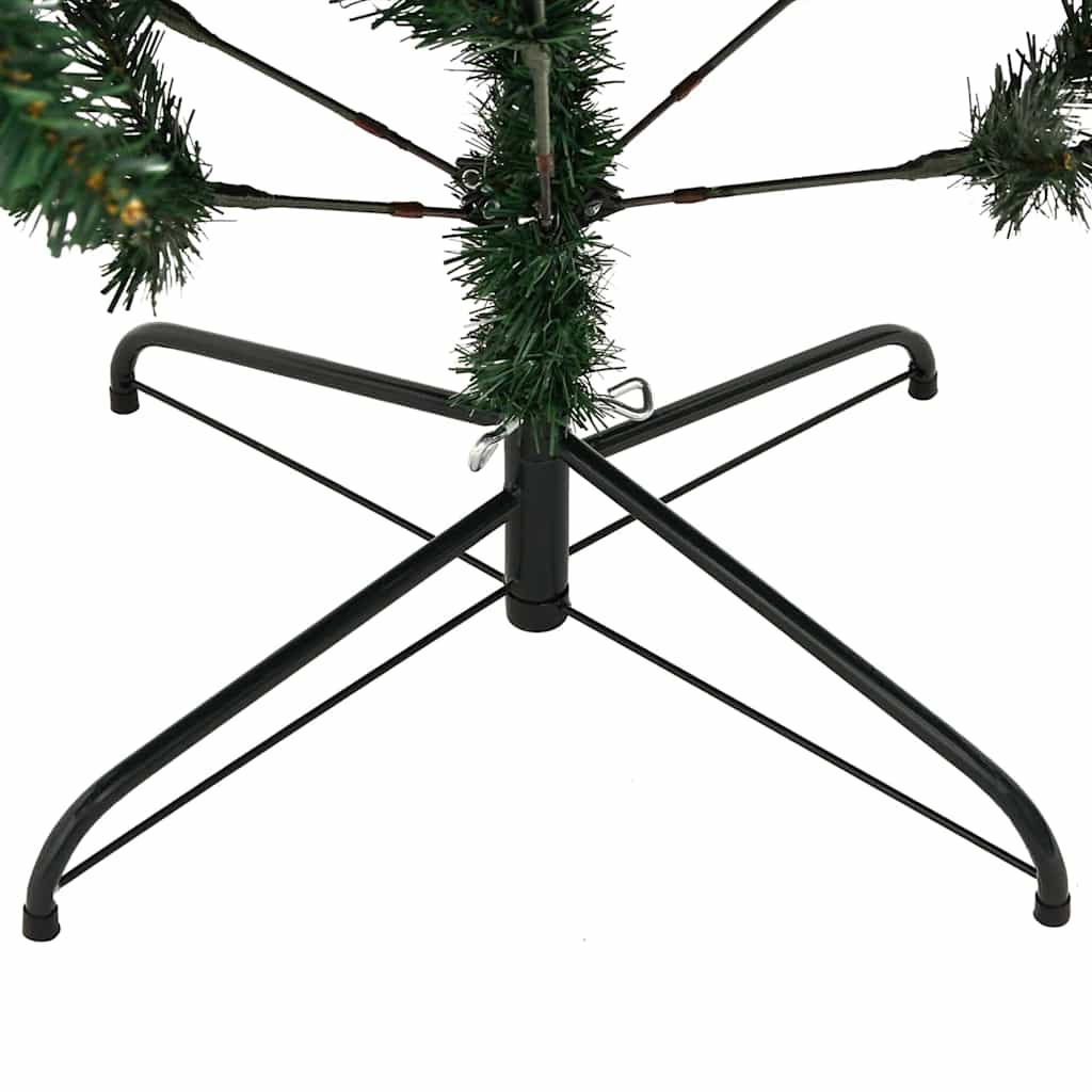 Umjetno savitljivo božićno drvce s 300 LED dioda Zelena 180 cm