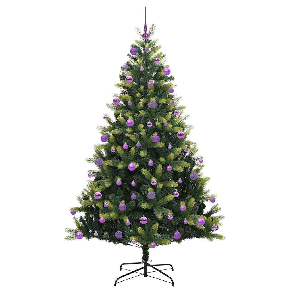 Umjetno savitljivo božićno drvce s 300 LED dioda Zelena 210 cm