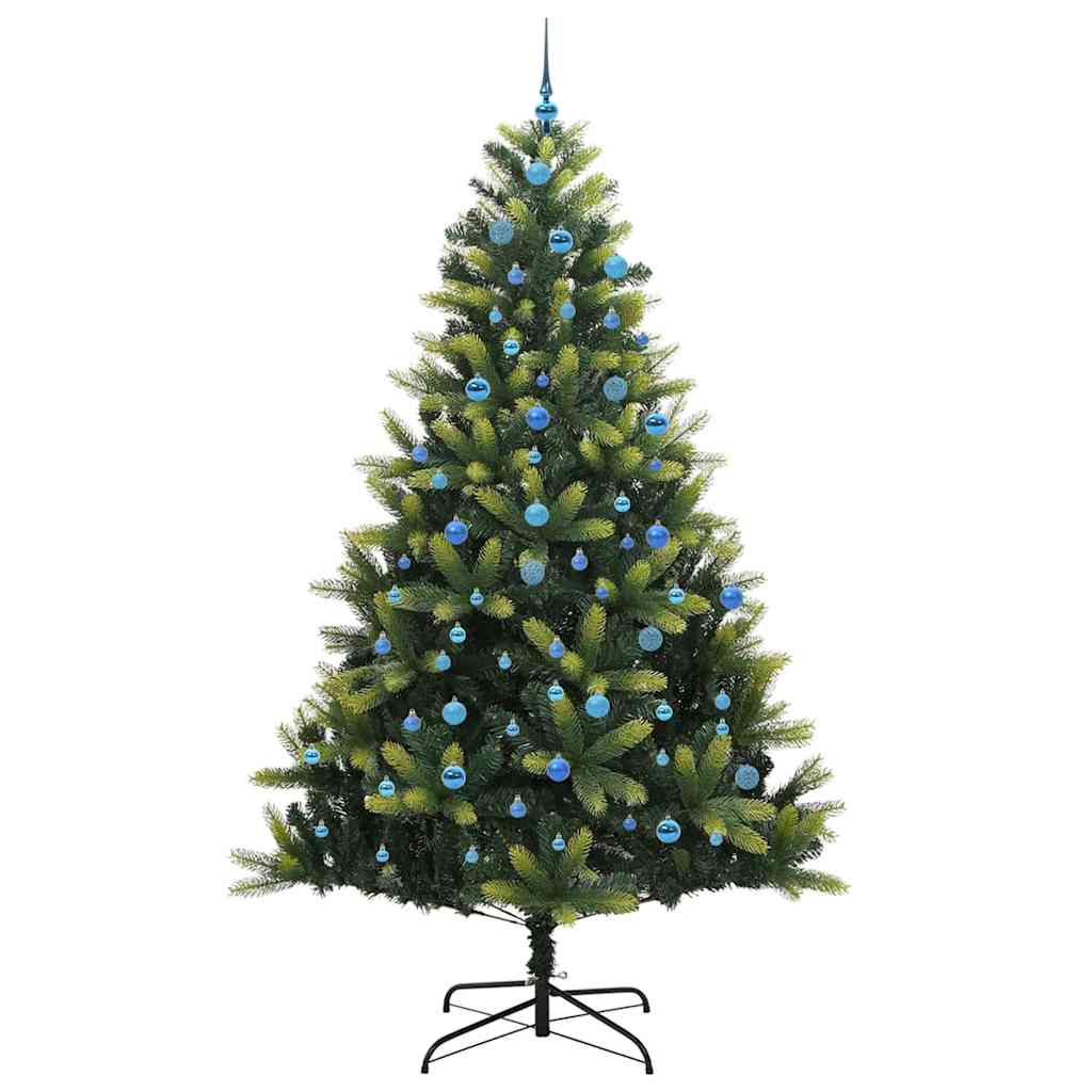 Umjetno savitljivo božićno drvce s 300 LED dioda Zelena 240 cm