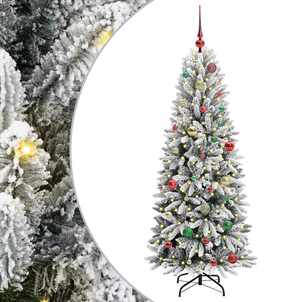Umjetno božićno drvce Bijelo 150 cm PVC i Plastika i Čelik i PE