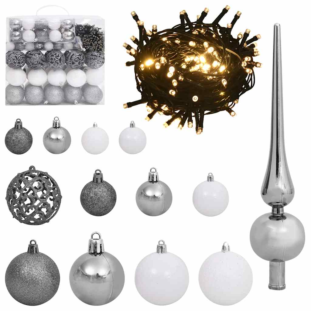 Umjetno božićno drvce Bijelo 240 cm PVC i Plastika i Čelik i PE
