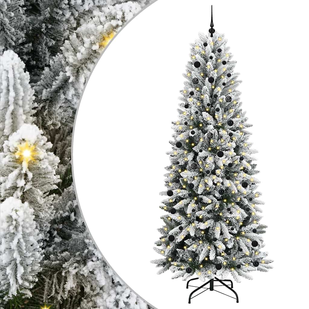 Umjetno božićno drvce Bijelo 240 cm PVC i Plastika i Čelik i PE