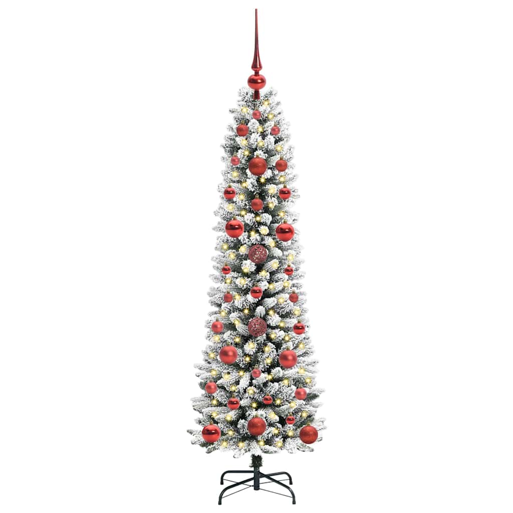 Umjetno božićno drvce Bijelo 120 cm PVC i Metal i Plastika