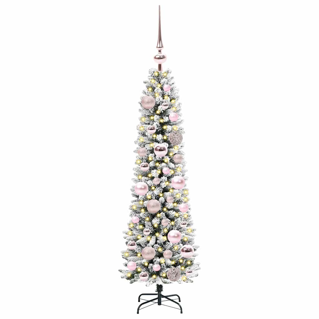Umjetno božićno drvce Bijelo 120 cm PVC i Metal i Plastika