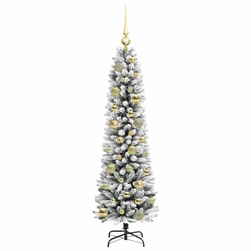 Umjetno božićno drvce Bijelo 120 cm PVC i Metal i Plastika
