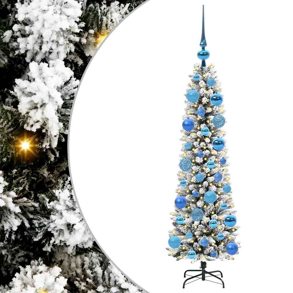 Umjetno božićno drvce Bijelo 120 cm PVC i Metal i Plastika