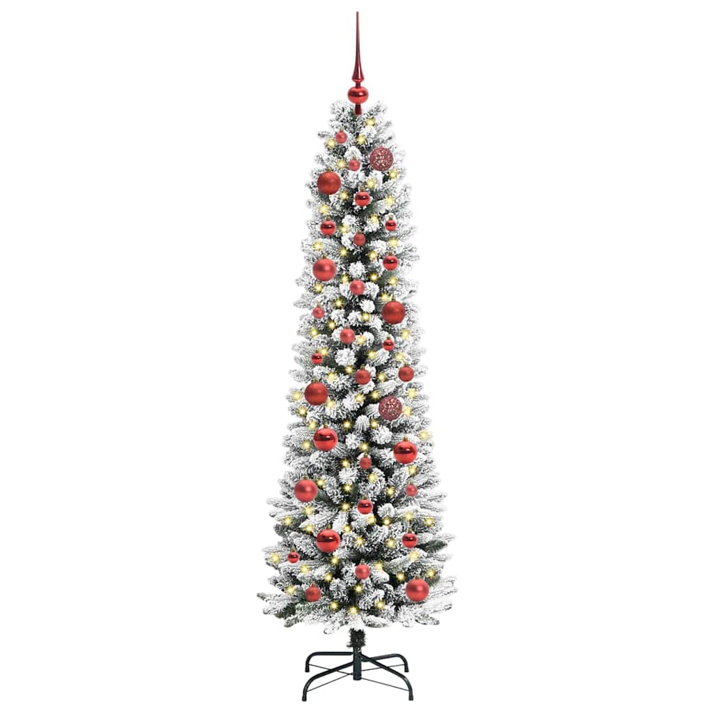 Umjetno božićno drvce Bijelo 150 cm PVC i Metal i Plastika