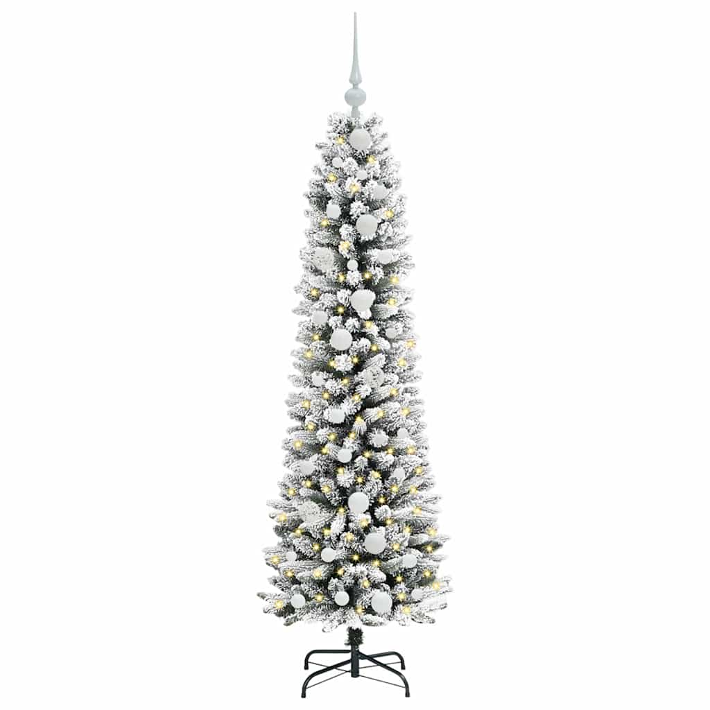 Umjetno božićno drvce Bijelo 150 cm PVC i Metal i Plastika