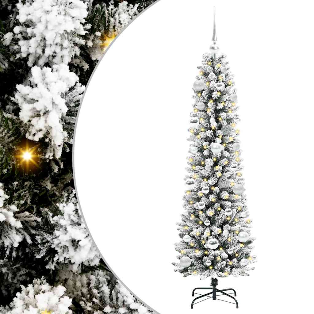 Umjetno božićno drvce Bijelo 150 cm PVC i Metal i Plastika