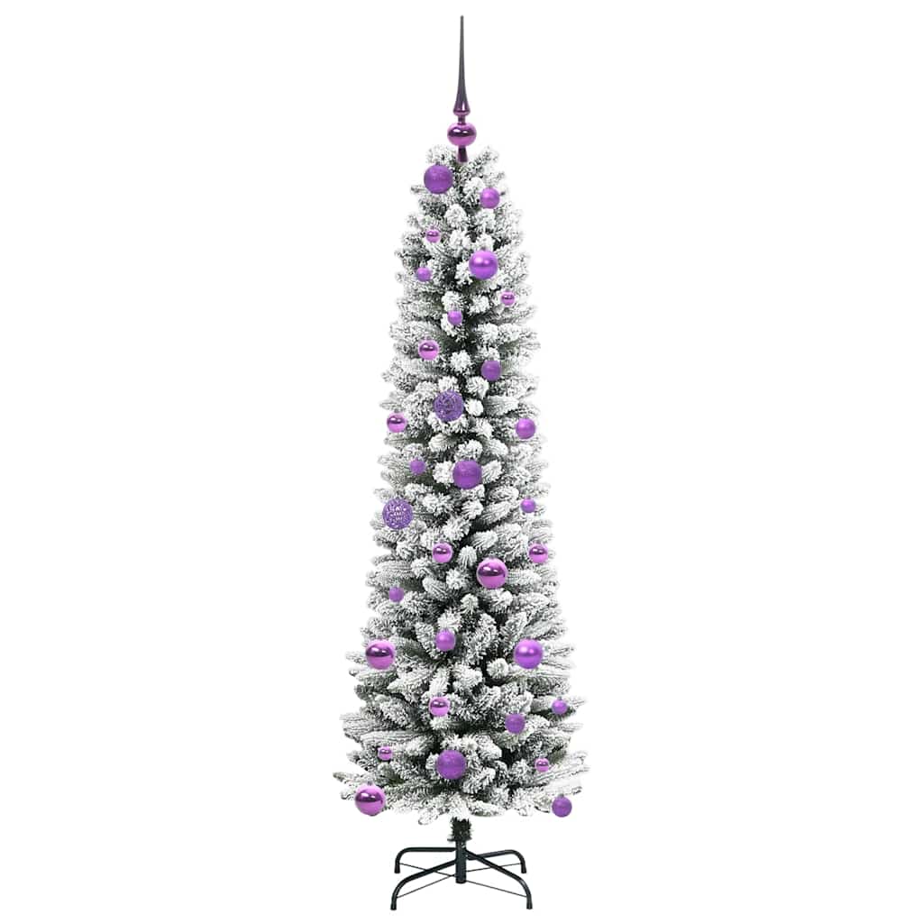 Umjetno božićno drvce Bijelo 150 cm PVC i Metal i Plastika