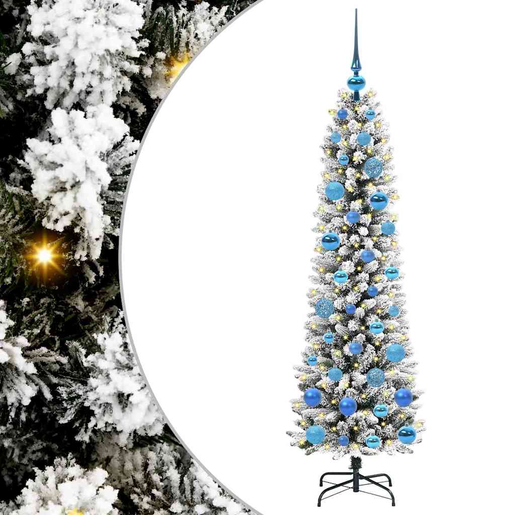 Umjetno božićno drvce Bijelo 150 cm PVC i Metal i Plastika