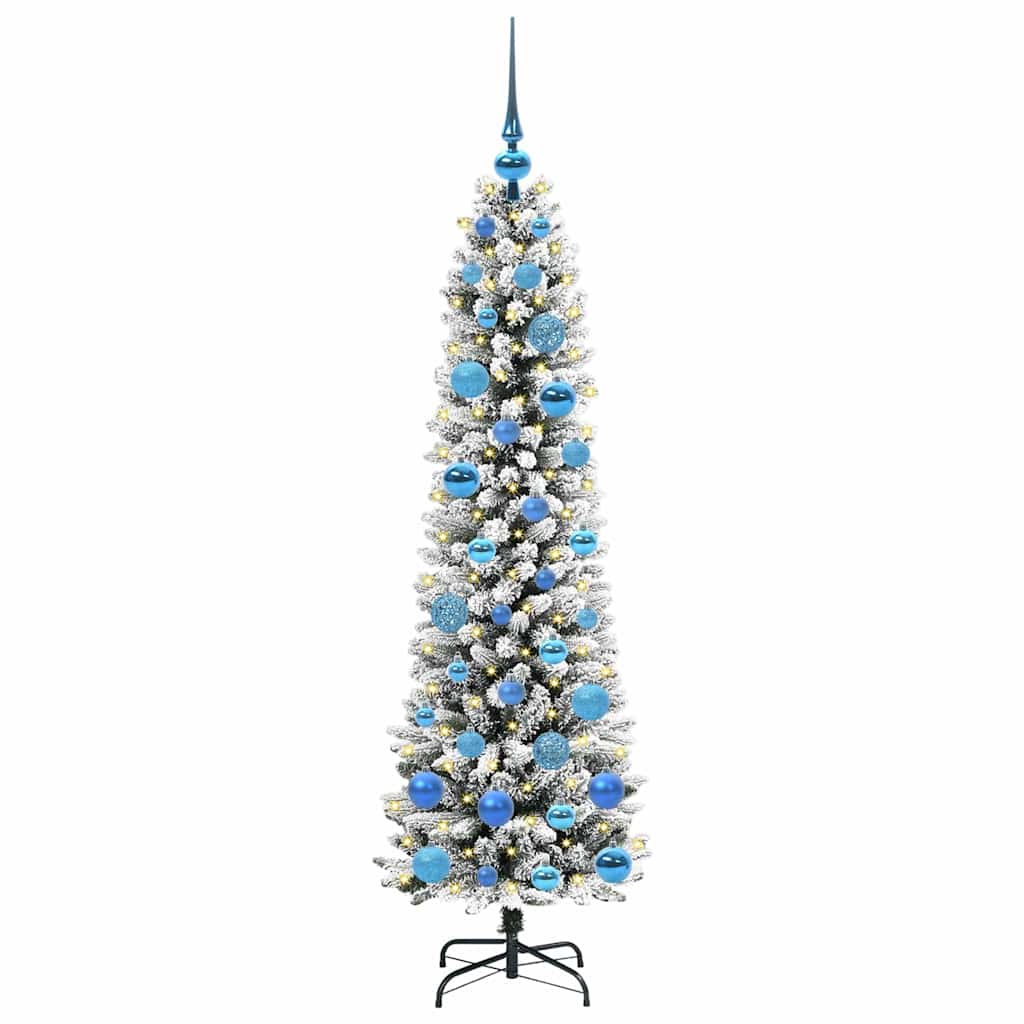 Umjetno božićno drvce Bijelo 150 cm PVC i Metal i Plastika