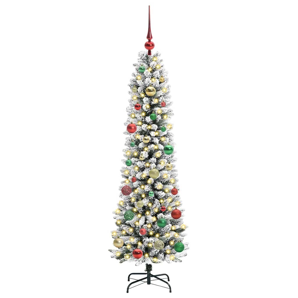 Umjetno božićno drvce Bijelo 150 cm PVC i Metal i Plastika