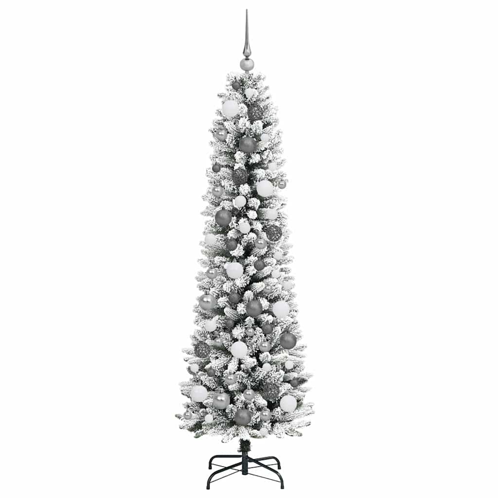 Umjetno božićno drvce Bijelo 180 cm PVC i Metal i Plastika