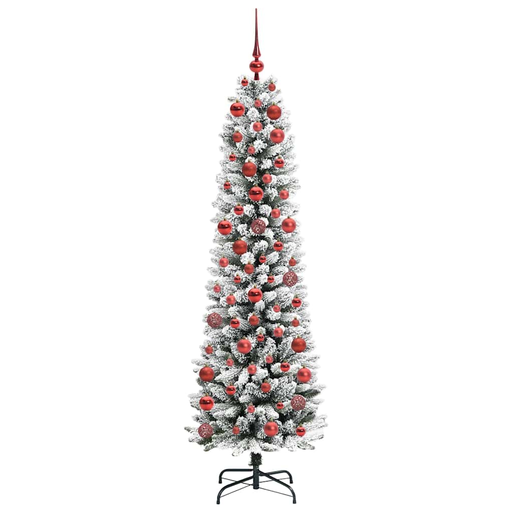 Umjetno božićno drvce Bijelo 180 cm PVC i Metal i Plastika