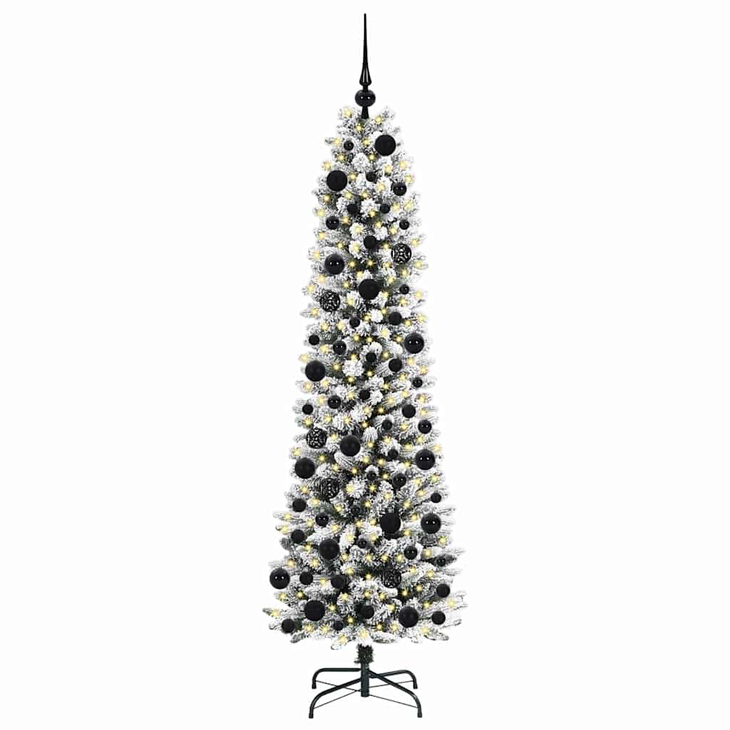 Umjetno božićno drvce Bijelo 180 cm PVC i Metal i Plastika