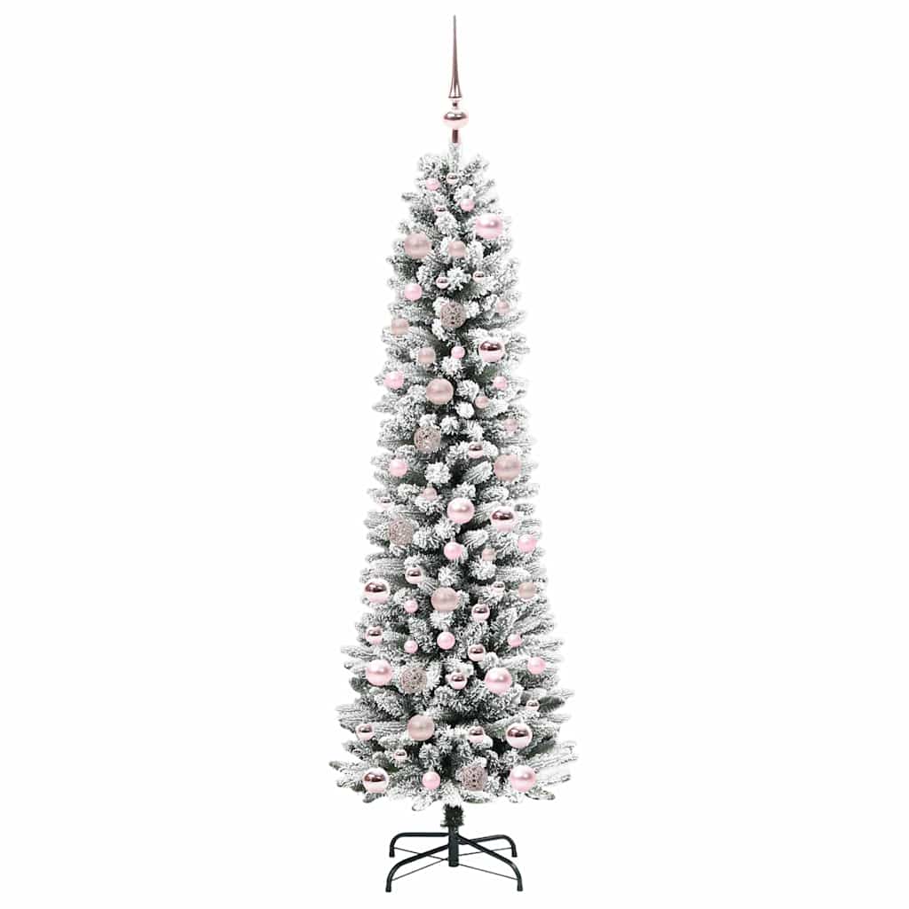 Umjetno božićno drvce Bijelo 180 cm PVC i Metal i Plastika