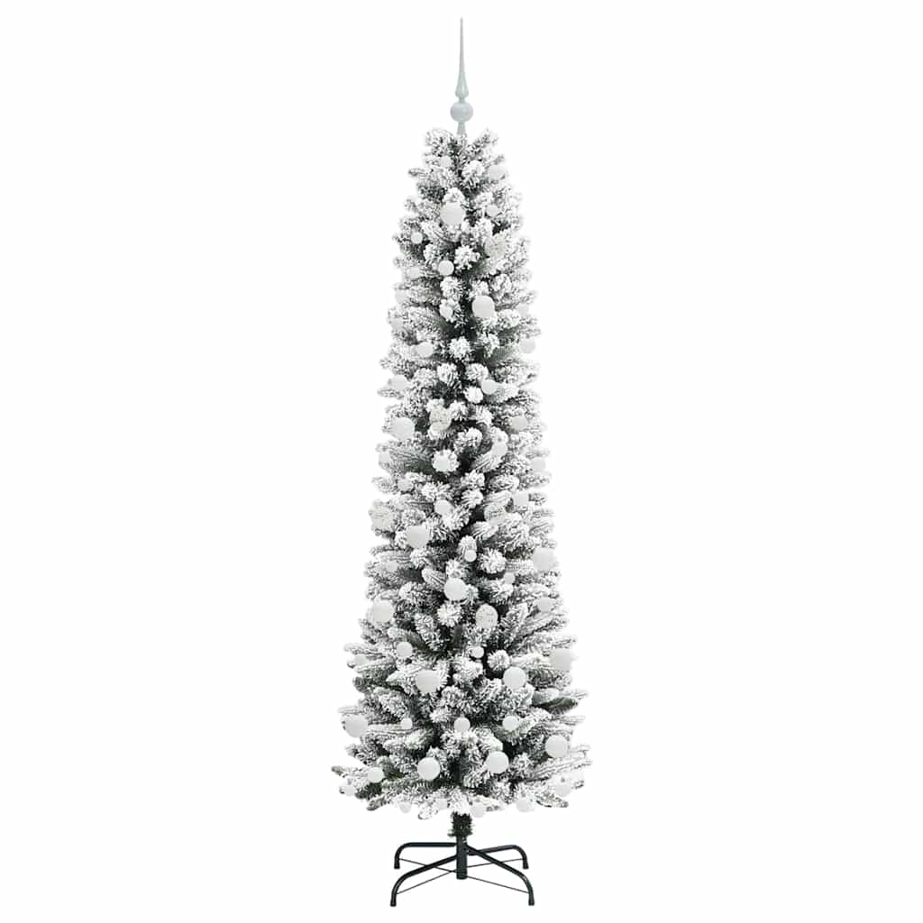Umjetno božićno drvce Bijelo 180 cm PVC i Metal i Plastika