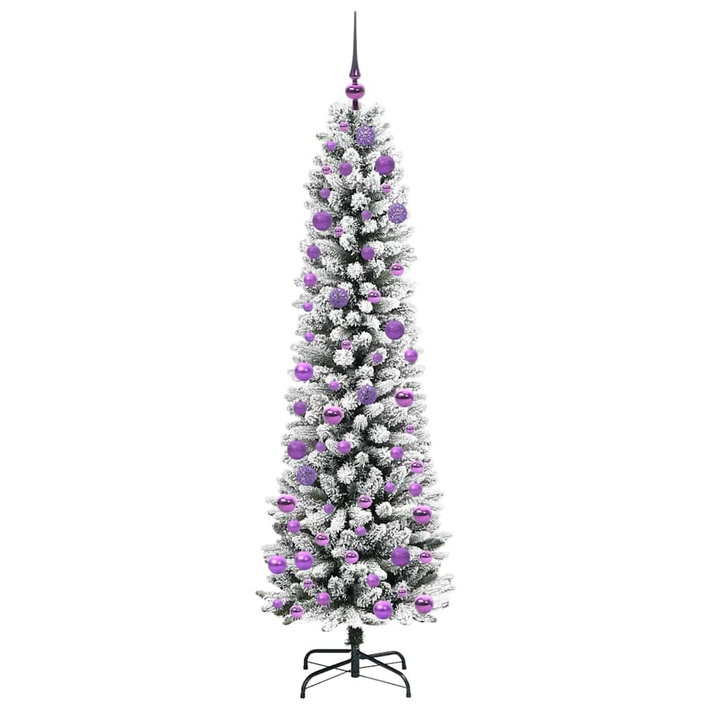 Umjetno božićno drvce Bijelo 180 cm PVC i Metal i Plastika