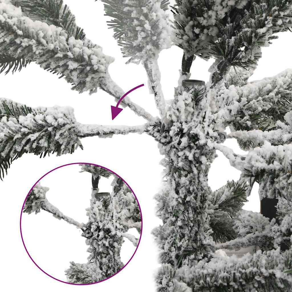 Umjetno božićno drvce Bijelo 210 cm PVC i Metal i Plastika