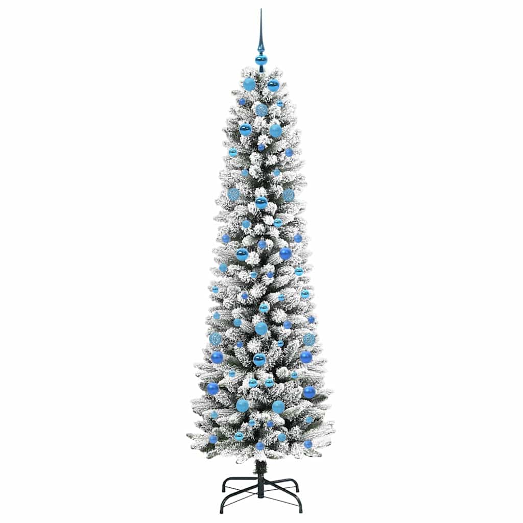 Umjetno božićno drvce Bijelo 210 cm PVC i Metal i Plastika