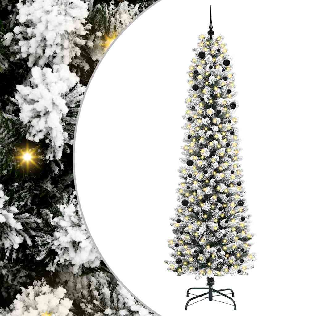 Umjetno božićno drvce Bijelo 240 cm PVC i Metal i Plastika