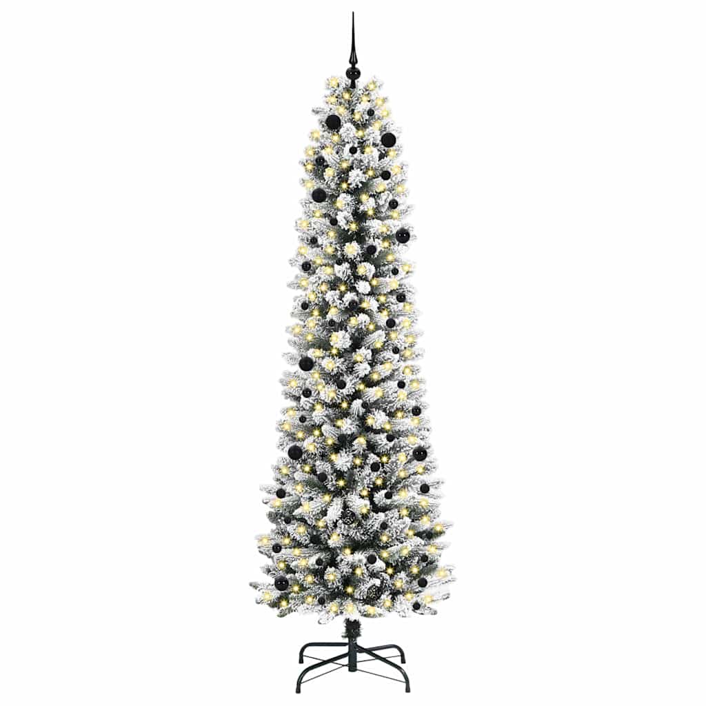 Umjetno božićno drvce Bijelo 240 cm PVC i Metal i Plastika