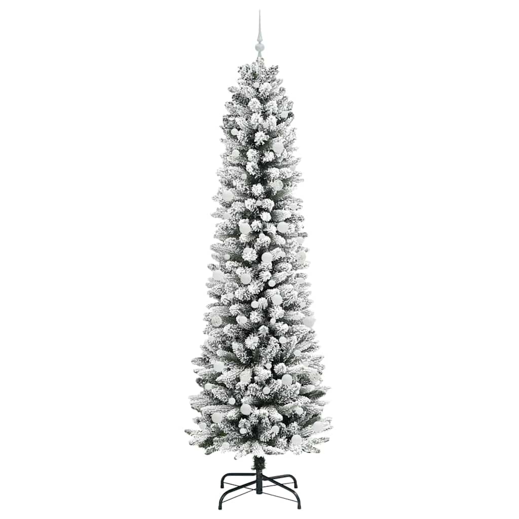 Umjetno božićno drvce Bijelo 240 cm PVC i Metal i Plastika