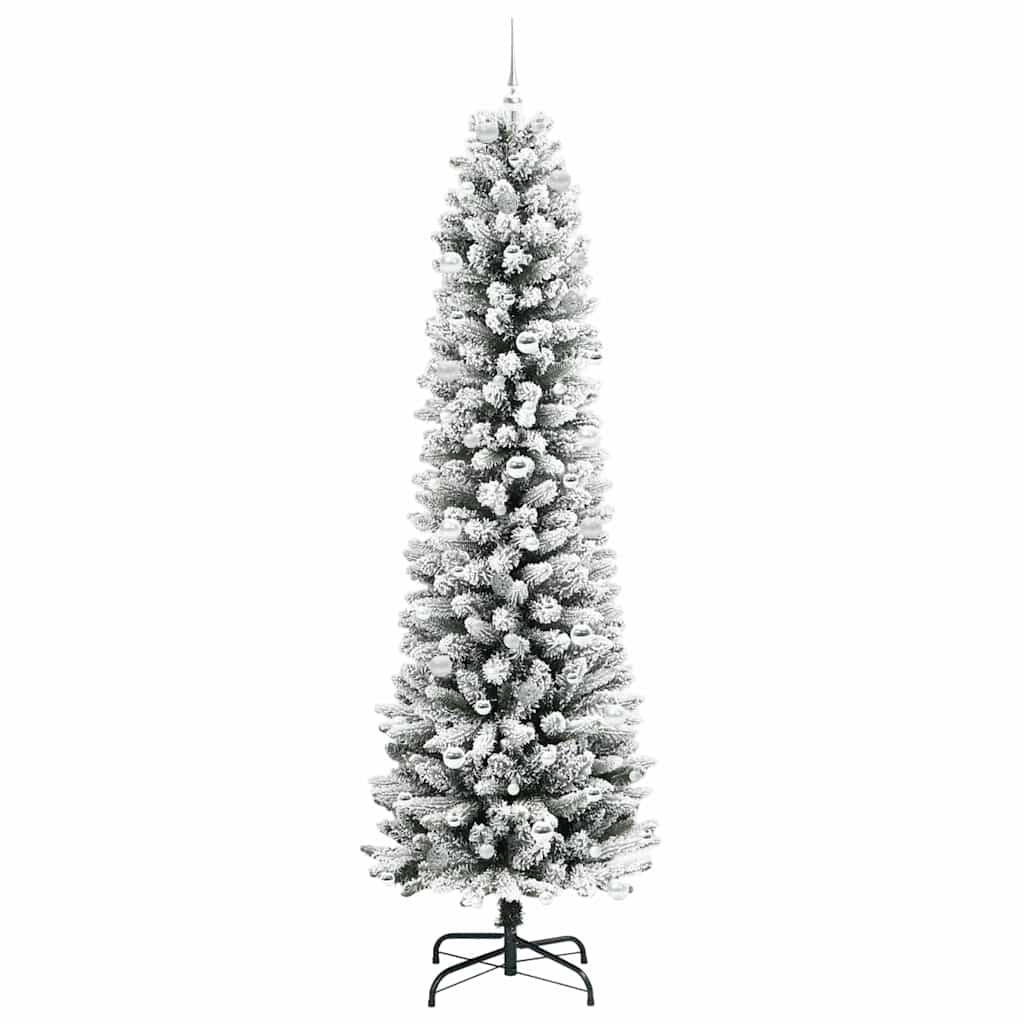 Umjetno božićno drvce Bijelo 240 cm PVC i Metal i Plastika