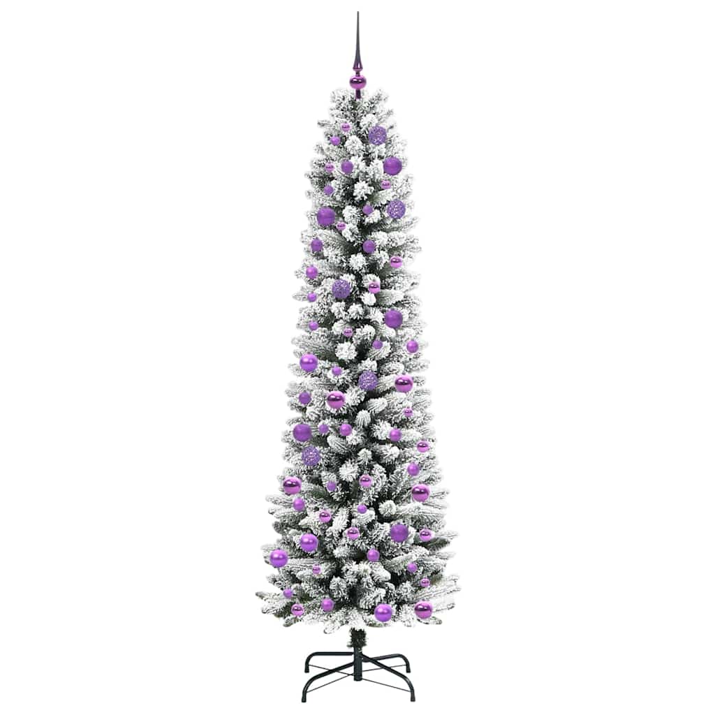 Umjetno božićno drvce Bijelo 240 cm PVC i Metal i Plastika
