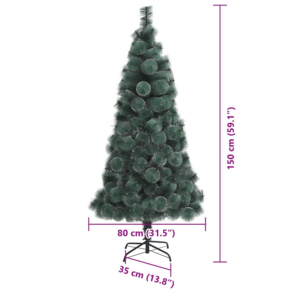 Umjetno predsvijetlo božićno drvce s setom kuglica 150 cm PET