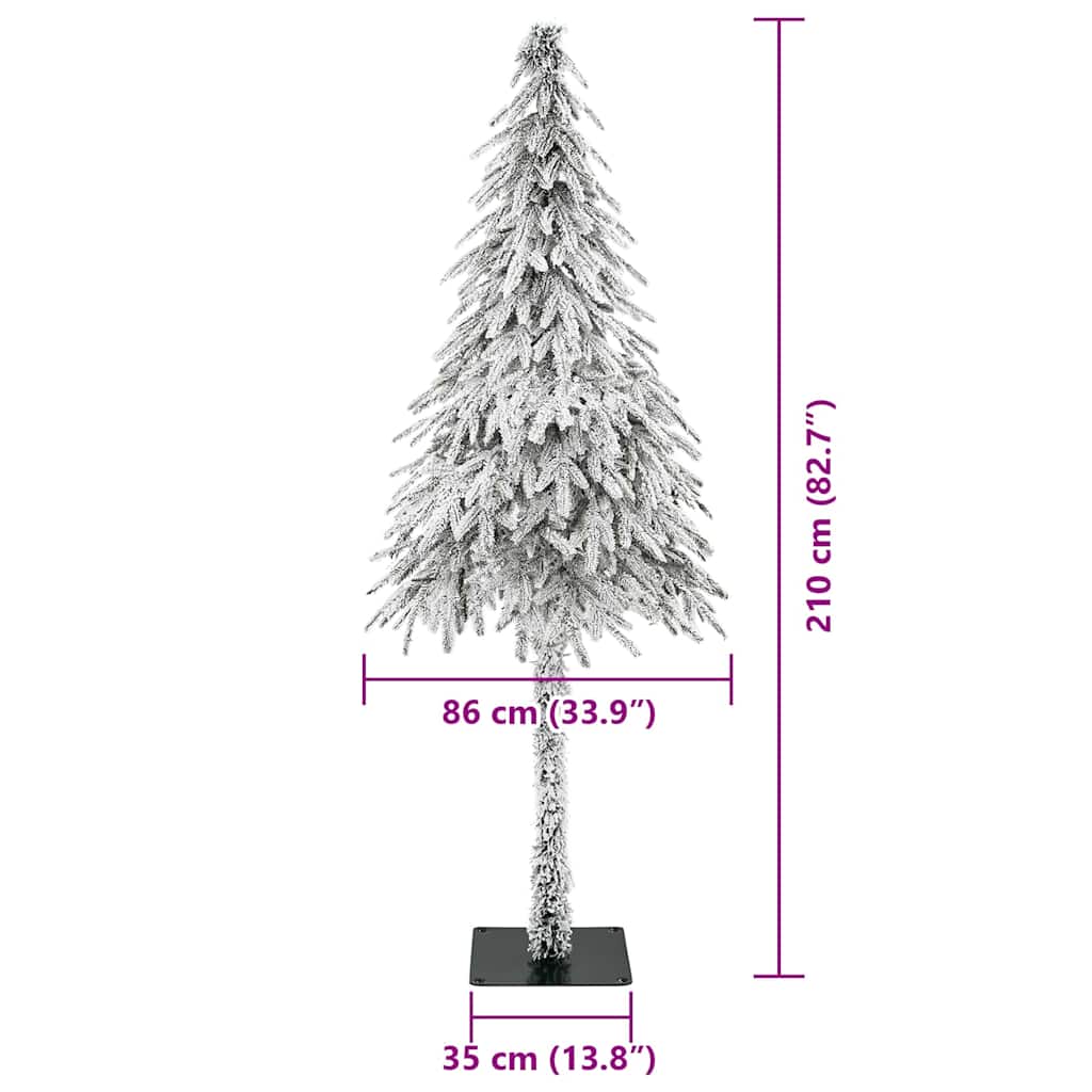 Božićno drvce s 300 LED svjetlima Bijelo 210 cm PE i čelik