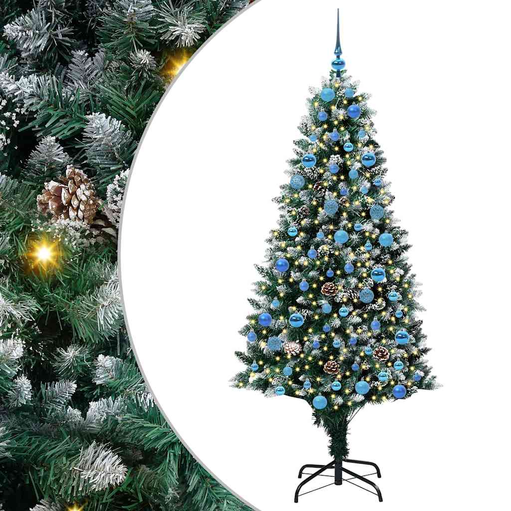 Umjetno božićno drvce Zelena 180 cm PVC i Čelik i Plastika