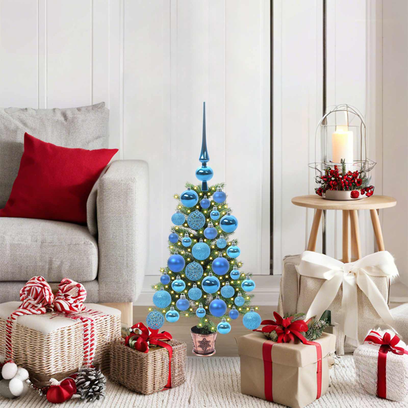 Božićno drvce s 150 LED svjetlima s stalakom Zelena 65 cm PE