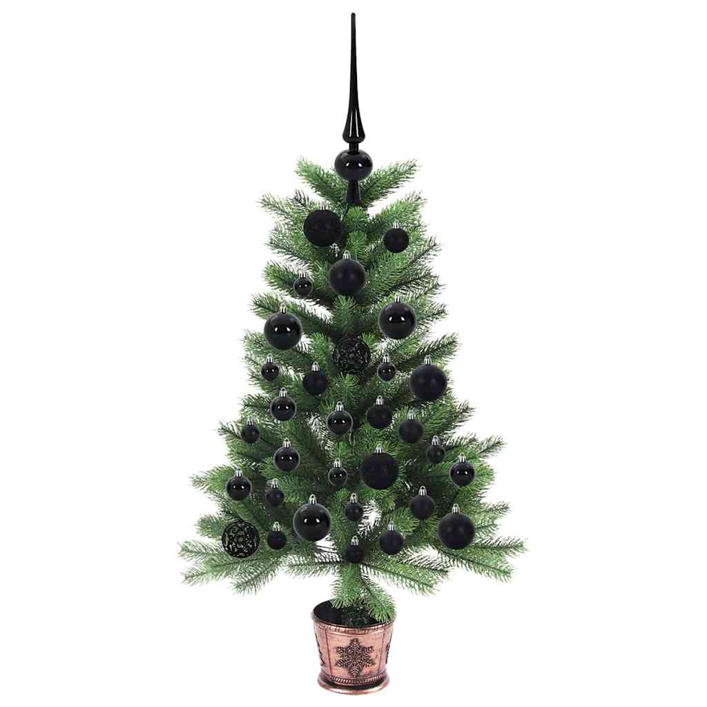 Božićno drvce s 150 LED svjetlima s stalakom Zelena 90 cm PE