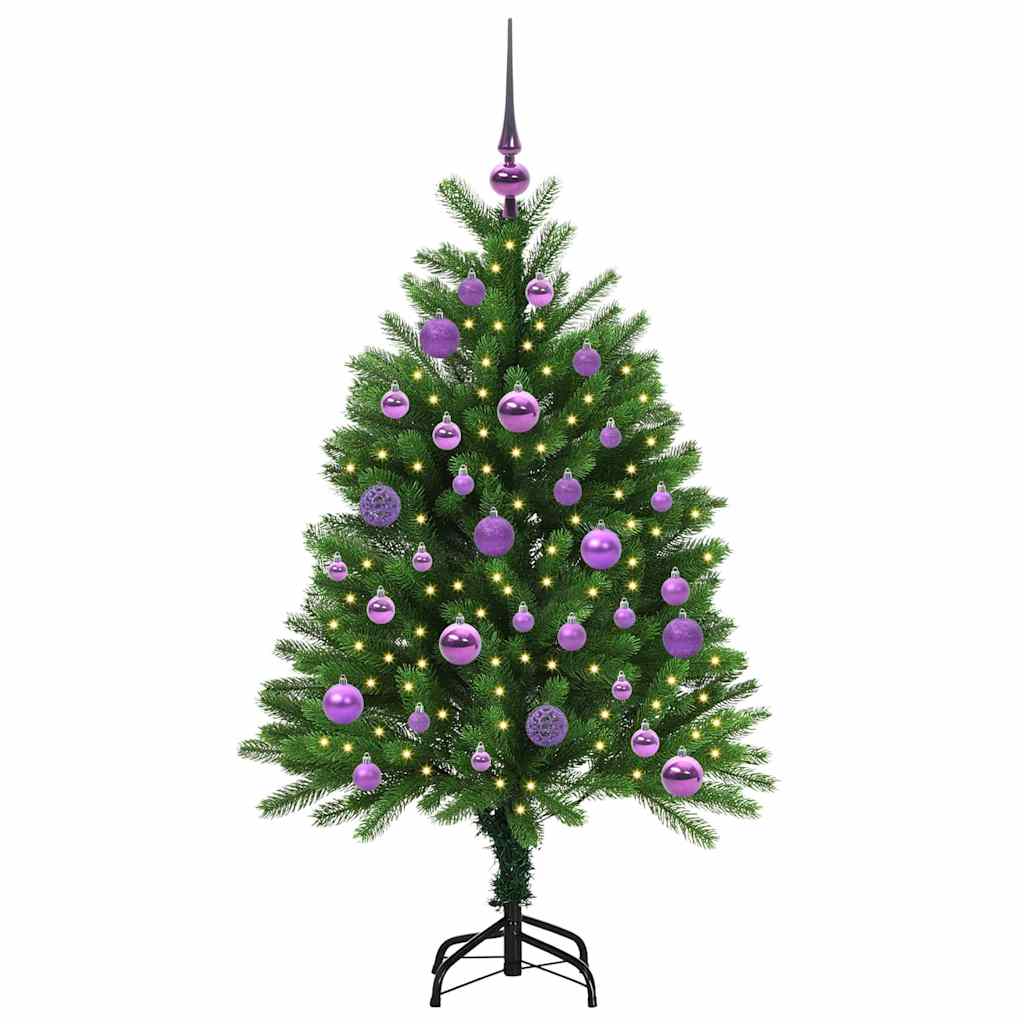 Božićno drvce s 150 LED svjetlima s stalakom Zelena 120 cm PE