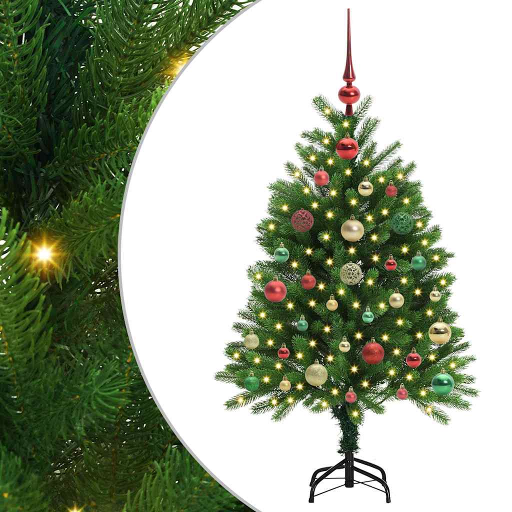 Božićno drvce s 150 LED svjetlima s stalakom Zelena 120 cm PE