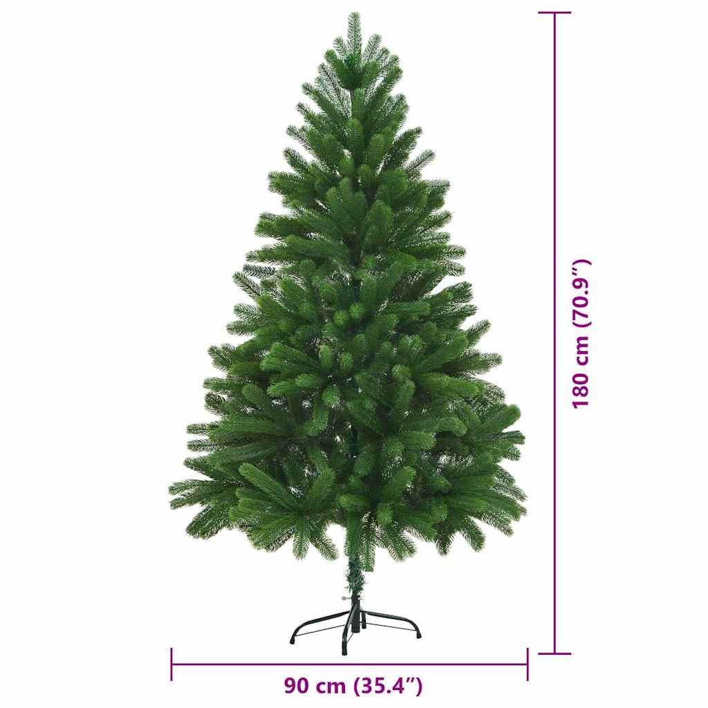 Božićno drvce s 300 LED svjetlima s stalakom Zelena 180 cm PE