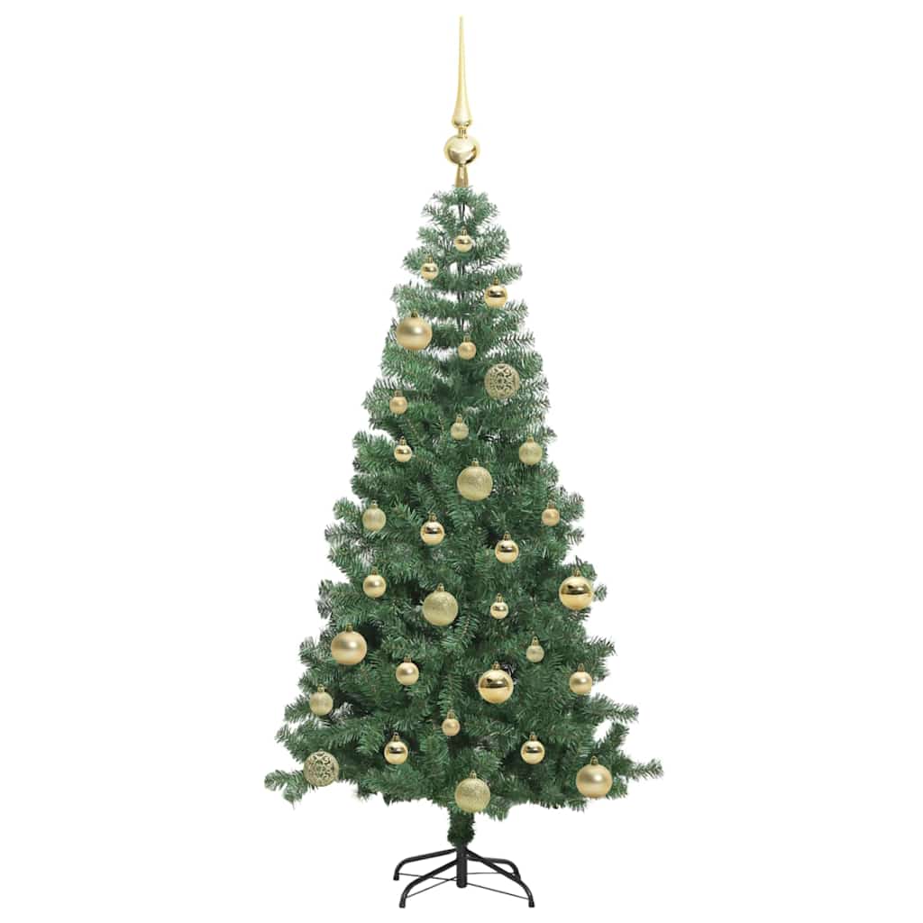 Božićno drvce s 150 LED svjetlima s stalakom Zelena 120 cm PVC