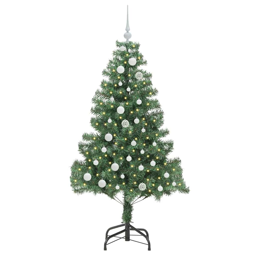 Božićno drvce s 150 LED svjetlima s stalakom Zelena 150 cm PVC