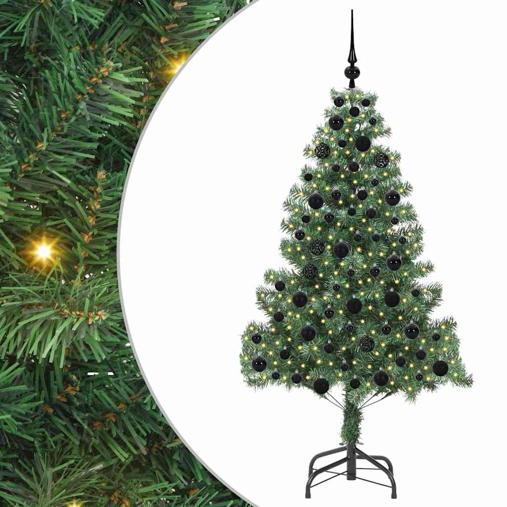 Božićno drvce s 300 LED svjetlima s stalakom Zelena 180 cm PVC