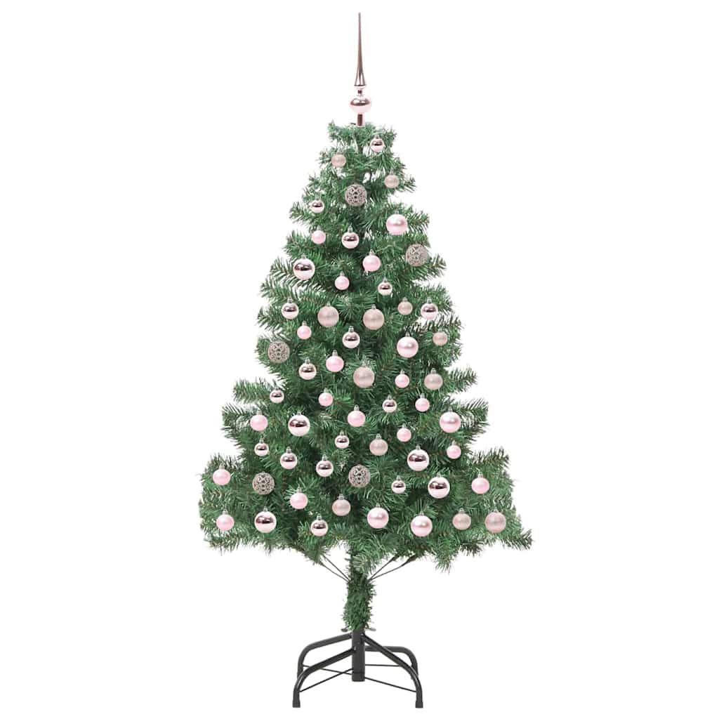 Božićno drvce s 300 LED svjetlima s stalakom Zelena 180 cm PVC