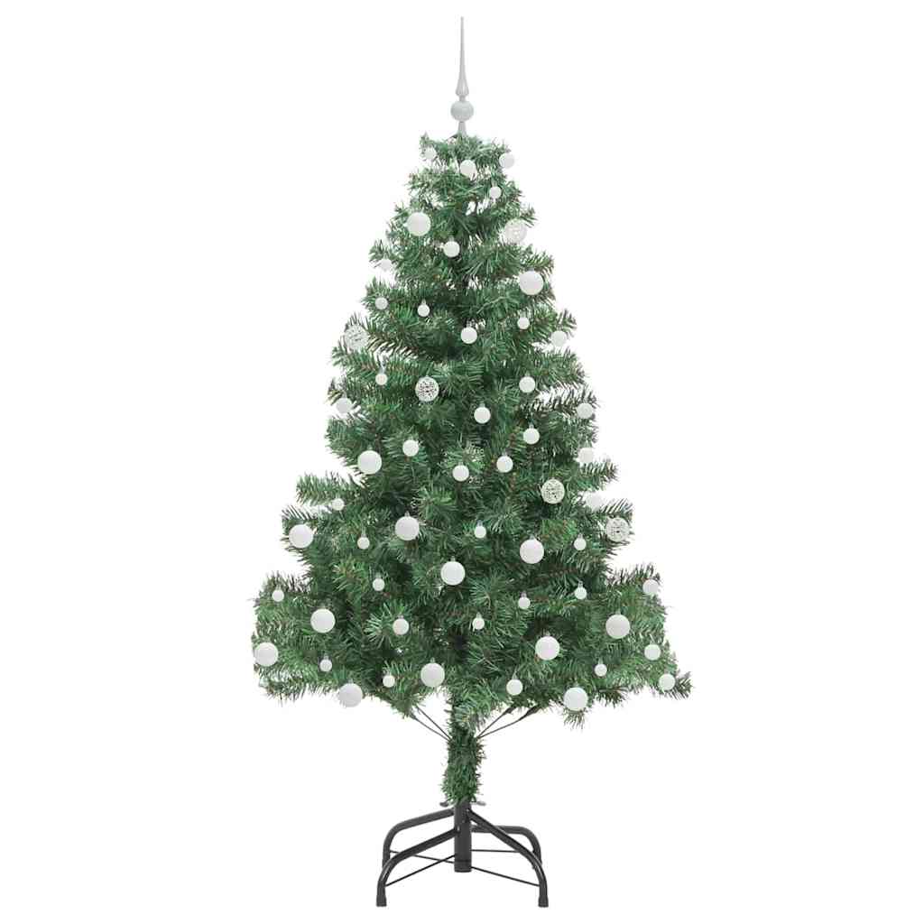 Božićno drvce s 300 LED svjetlima s stalakom Zelena 180 cm PVC