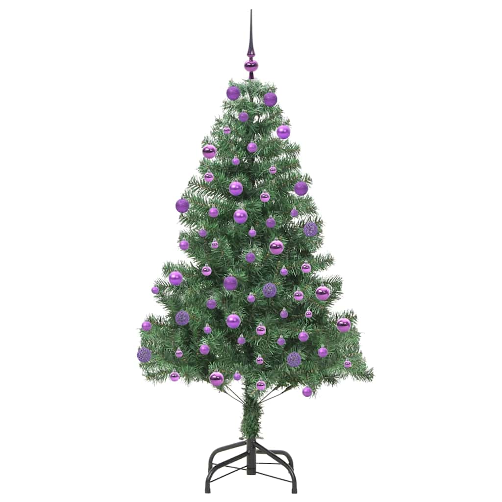 Božićno drvce s 300 LED svjetlima s stalakom Zelena 180 cm PVC