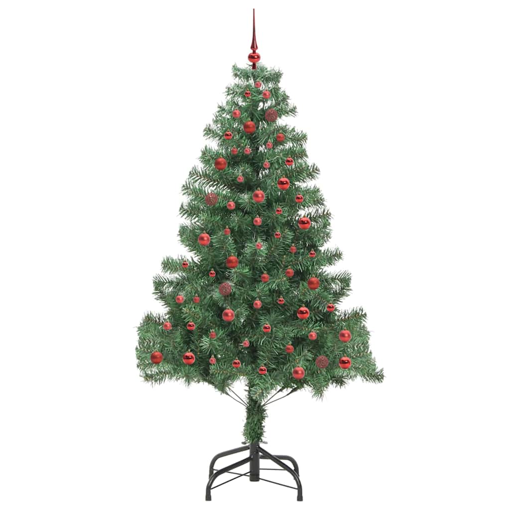 Božićno drvce s 300 LED svjetlima s stalakom Zelena 210 cm PVC