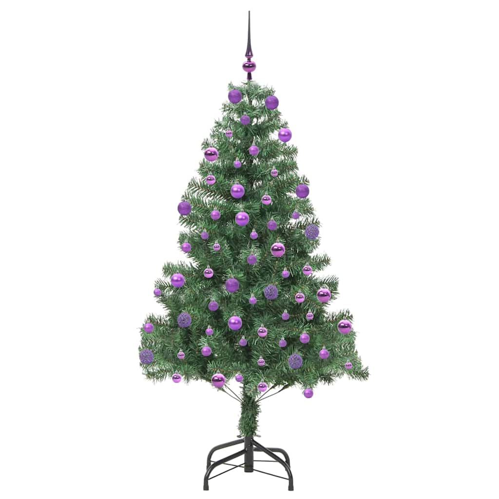 Božićno drvce s 300 LED svjetlima s stalakom Zelena 210 cm PVC