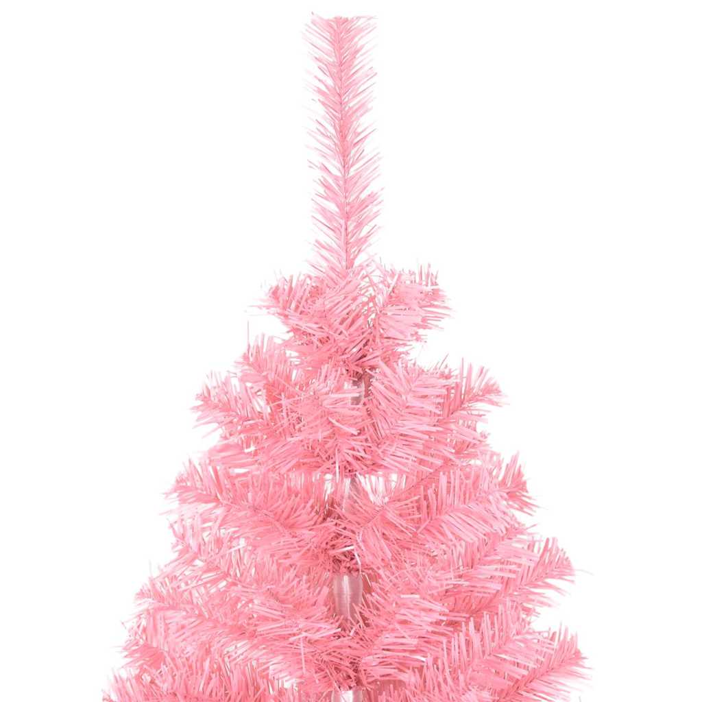 Božićno drvce s 150 LED svjetlima Ružičasta 120 cm PVC