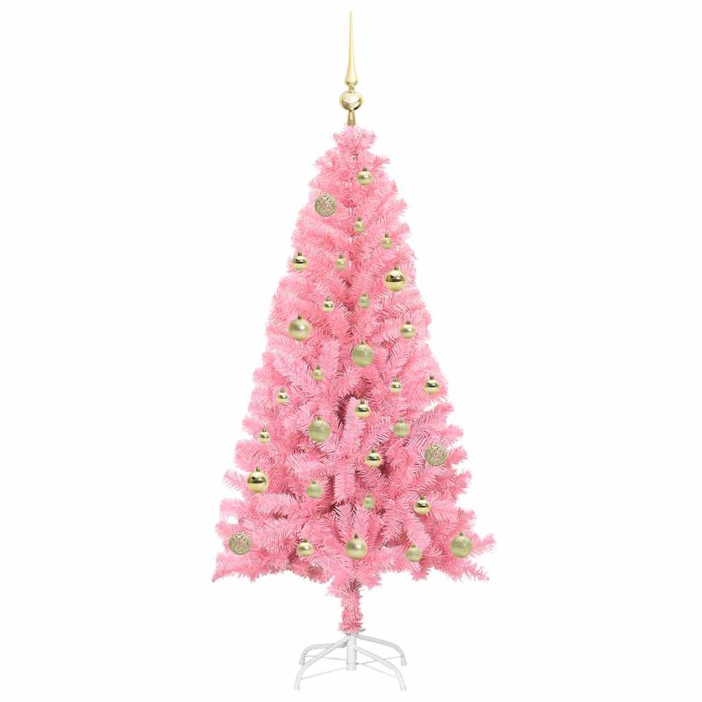 Božićno drvce s 150 LED svjetlima Ružičasta 150 cm PVC