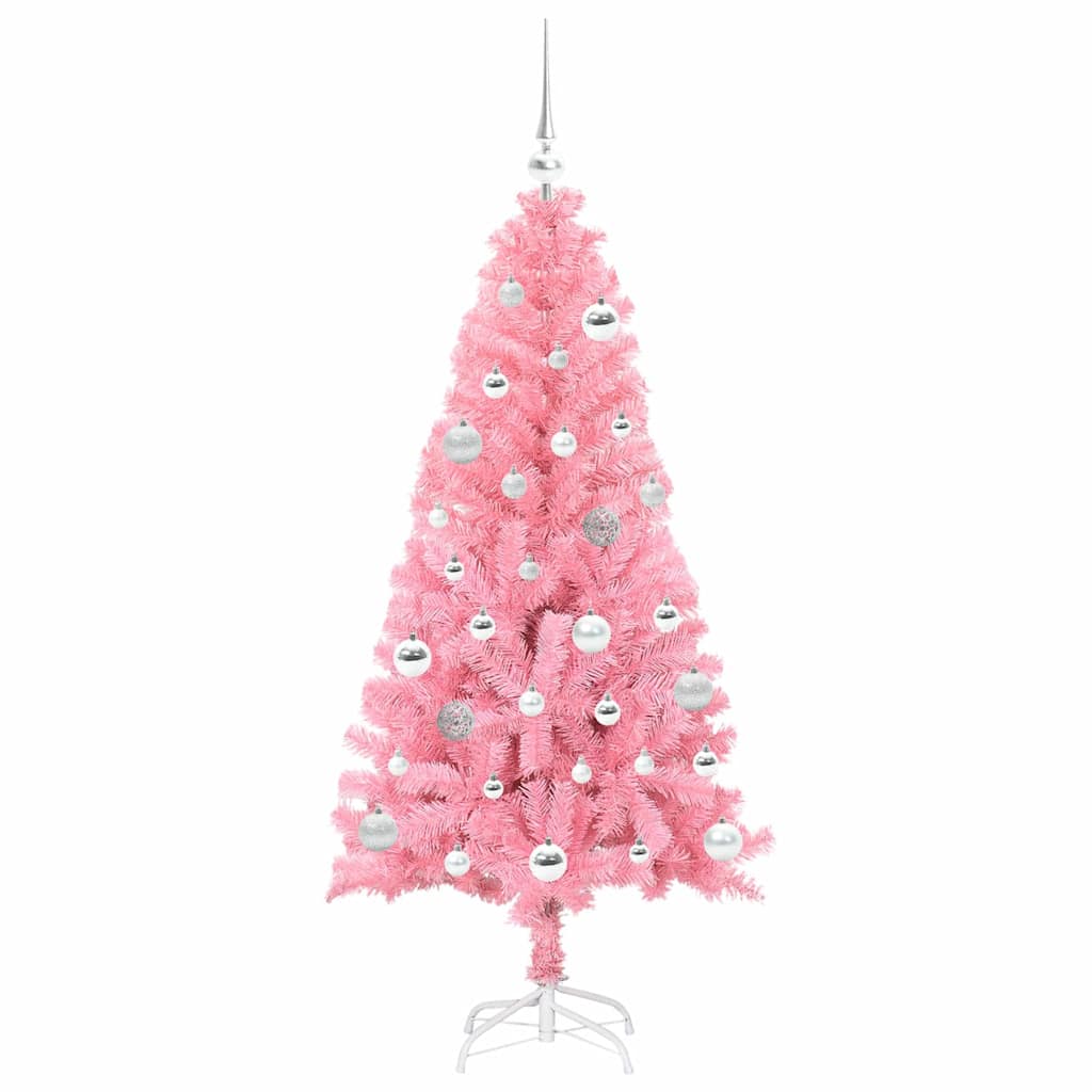 Božićno drvce s 150 LED svjetlima Ružičasta 150 cm PVC